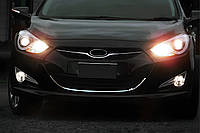 Окантовка решетки радиатора (1 шт, нержавейка) для Hyundai I-40 2011-2019 гг