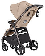 Прогулянкова коляска-книжка Carrello Bravo CRL-8512PU до 22 кг, гумові PU‑колеса, капюшон до бампера, регульована ручка, фото 4