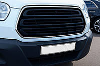 Хромированная окантовка решетки радиатора (2014-2018, 2 шт, нержавейка) OmsaLine - Итальянская Нержавейка для