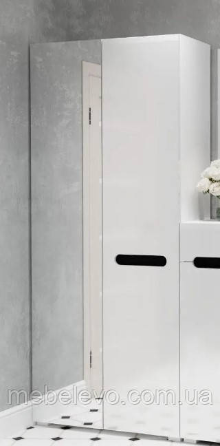 Шафа Б'янко 2ДЗ з дзеркалом 2100х900х400мм білий глянець Світ Меблів