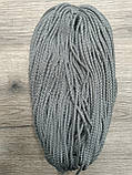 Шнур круглий поліпропілен 5мм темно-сірий моток 100м, фото 3
