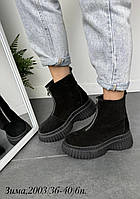 Жіночі замшеві черевики ARTO 2003 Зима Купити взуття гуртом Одеса 7 км