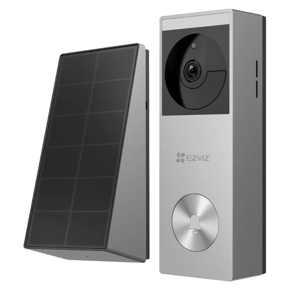 Дверний дзвінок Ezviz HP3 Pro (CS-HP3) 3 МП з Wi-Fi, IP65, акумулятором і сонячною панеллю, фото 1