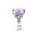 Срібна намистина Pandora «Повітряна куля та привітання з днем народження» 791501C01, фото 2