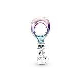 Срібна намистина Pandora «Повітряна куля та привітання з днем народження» 791501C01, фото 4