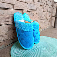 Капці з сердцями, блакитні