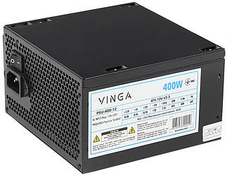 Блок живлення 400W Vinga PSU-400-12 Black  OEM
