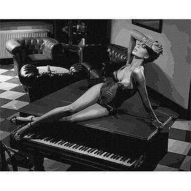 Набір для розпису по номерам 40*50см Пристрастна мелодія KHО4941