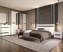 Шафа Б'янко 3Д 2200х1200х570мм білий глянець Світ Меблів, фото 5