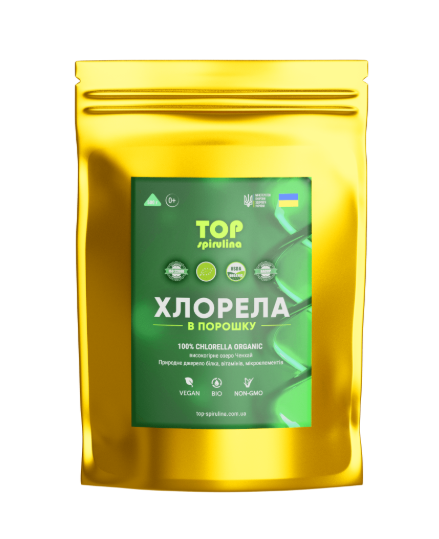 Хлорела TOP SPIRULINA порошок 100 г, фото 1