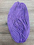 Шнур круглий поліпропілен 5мм фіолетовий моток 100м, фото 3