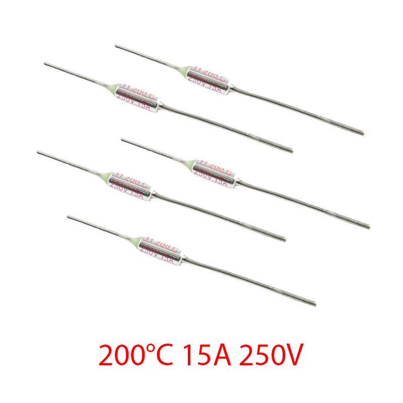 Термозапобіжник 15A 250 V 200 °C (аксіальний, універсальний)