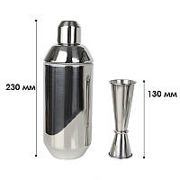 Набір бармена Youchen 10 предметів з нержавійки — для коктейлів вдома, бару, подарунок, фото 7