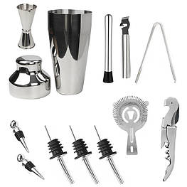 Набір для бару Youchen #4 12 предметів. Великий барний набір для коктейлів