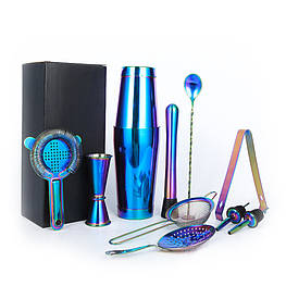 Подарунковий набір для бару KM-TZS1 11 предметів барний інвентар з нержавіючої сталі Rainbow
