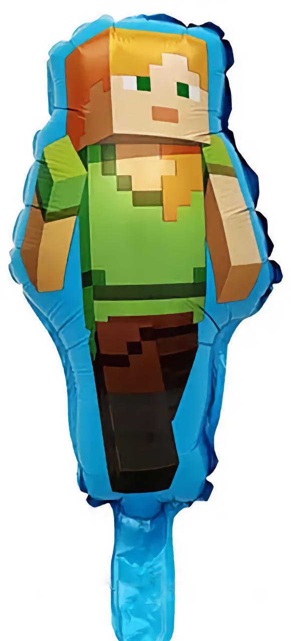 Фольгована кулька міні-фігура “Майнкрафт” Алекс, 41×21 см, Китай