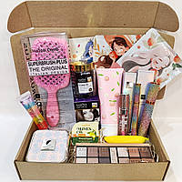Повний набір декоративної косметики та з догляду за волоссям для підлітка подарунок на день народження 14 стравниць