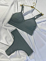 Комплект нижней билизны с чашками ПУШ АП для повседневного ношения размер M L