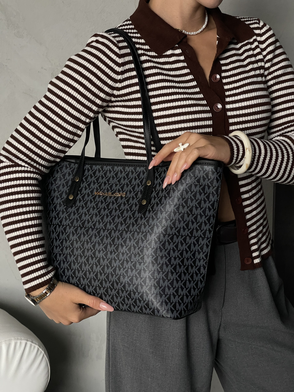 Сумка шопер Michael Kors шопер чорний, фото 1