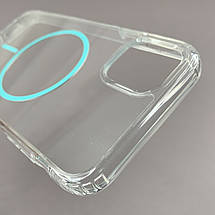 Чохол для iPhone 11 прозорий чохол із бірюзовим MagSafe на айфон 11 w01k, фото 4