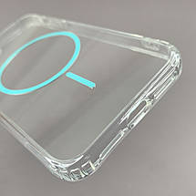 Чохол для iPhone 11 прозорий чохол із бірюзовим MagSafe на айфон 11 w01k, фото 3