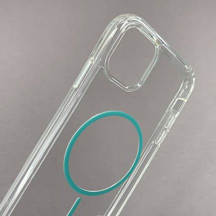 Чохол для iPhone 11 прозорий чохол із бірюзовим MagSafe на айфон 11 w01k, фото 2