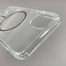 Чохол для iPhone 11 прозорий чохол з коричневим MagSafe на айфон 11 w01k, фото 4