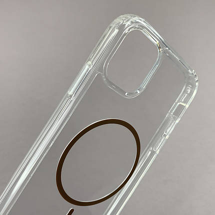 Чохол для iPhone 11 прозорий чохол з коричневим MagSafe на айфон 11 w01k, фото 2