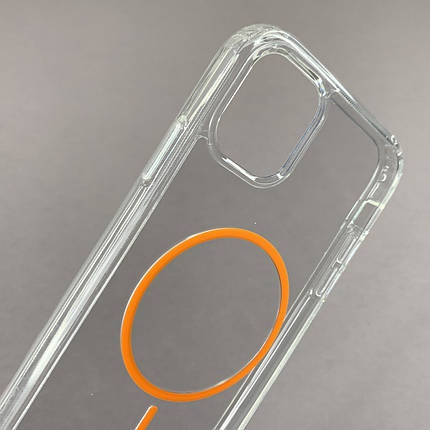Чохол для iPhone 11 прозорий чохол із помаранчевим MagSafe на айфон 11 w01k, фото 2