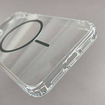 Чохол для iPhone 11 прозорий чохол із сірим MagSafe на айфон 11 w01k, фото 3