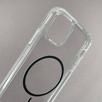 Чохол для iPhone 11 прозорий чохол із сірим MagSafe на айфон 11 w01k, фото 2