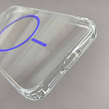 Чохол для iPhone 11 прозорий чохол з бузковим MagSafe на айфон 11 w01k, фото 3