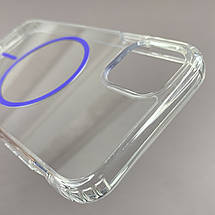 Чохол для iPhone 11 прозорий чохол з бузковим MagSafe на айфон 11 w01k, фото 4