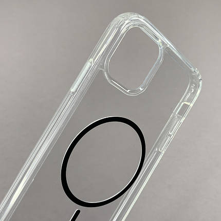 Чохол для iPhone 11 прозорий чохол із чорним MagSafe на айфон 11 w01k, фото 2