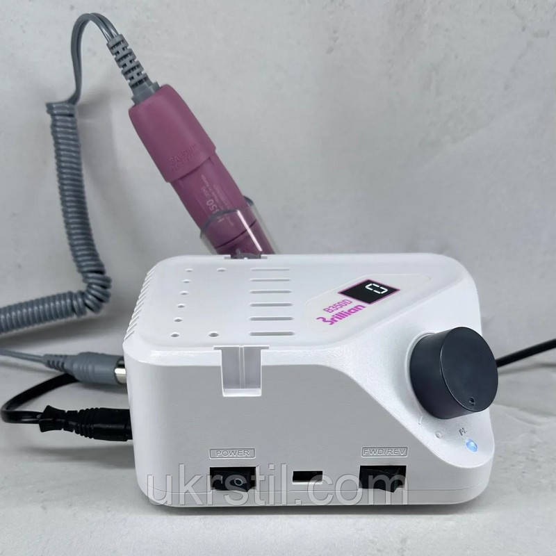 Фрезер для манікюру та педикюру Saeshin Brillian B350D/H350, ручка рожева, фото 1