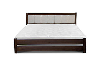 Ліжко Еріка 160*200 см масив сосни Темний горіх ТМ Мікс Меблі, фото 4