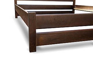 Ліжко Еріка 160*200 см масив сосни Темний горіх ТМ Мікс Меблі, фото 5