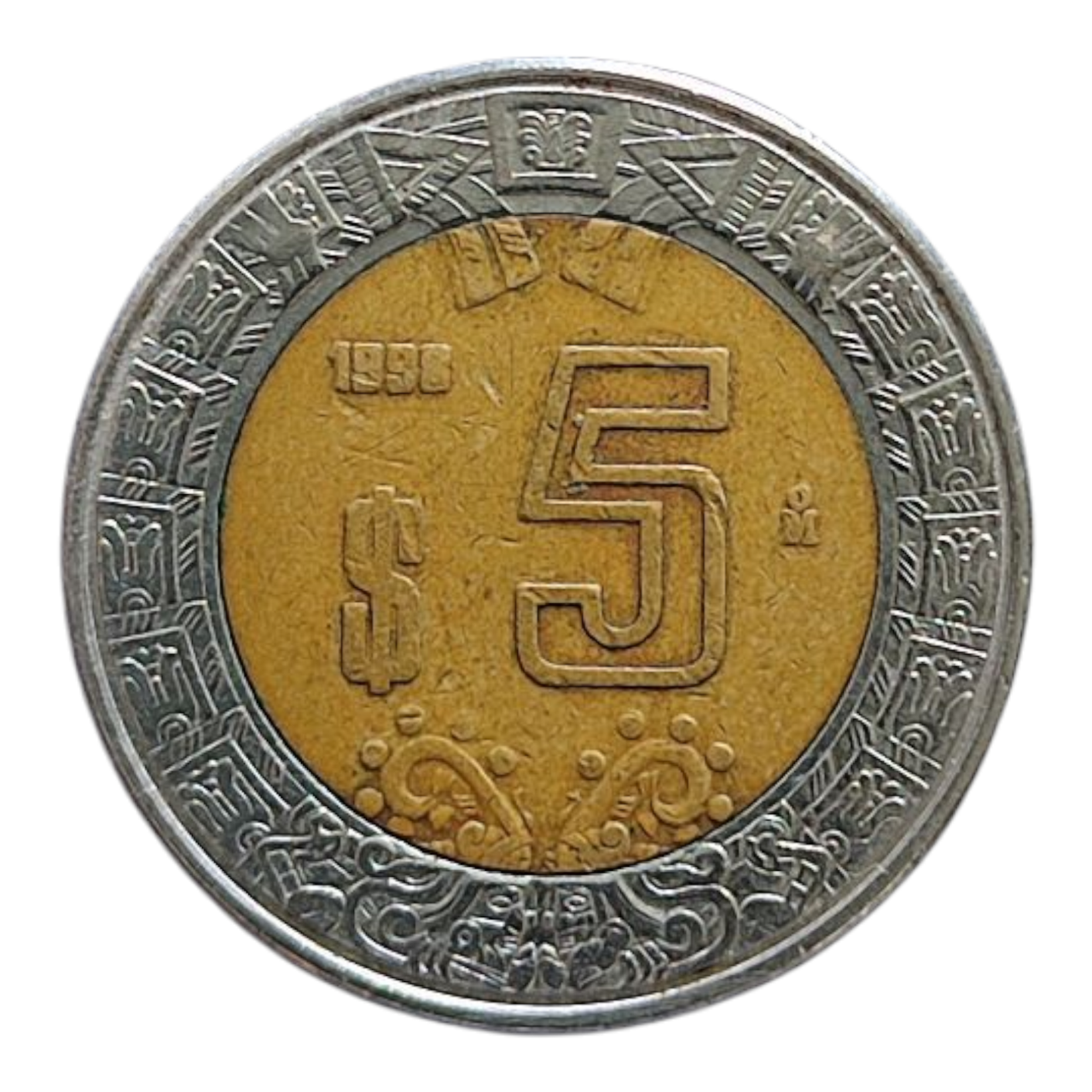 Мексика 5 нових песо, 1998, фото 1