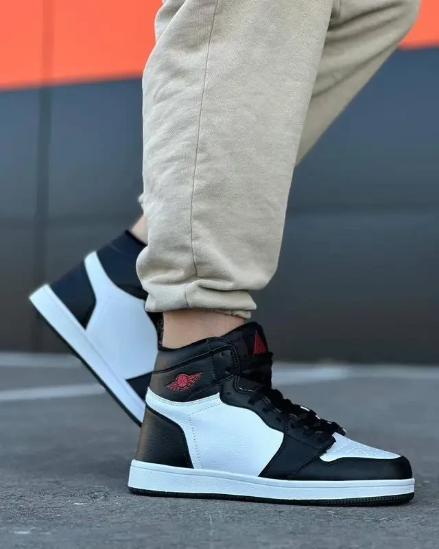 Кеди чоловічі зимові Stilli чорно-білі (HB480-7), фото 1