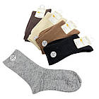 Жіночі високі тонкі зимові шкарпетки Корона в рубчик з вовни мериноса 10 пар у наборі, фото 2