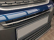 Хромированная накладка на бампер (нержавейка) для Peugeot Partner/Rifter 2019- гг