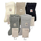 Жіночі зимові шкарпетки Корона з альпаки з вишивкою песика 10 пар у наборі, фото 2