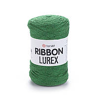 YarnArt RIBBON LUREX (Ріббон Люрекс) №728 зелений (Пряжа з люрексом, нитки для в'язання)