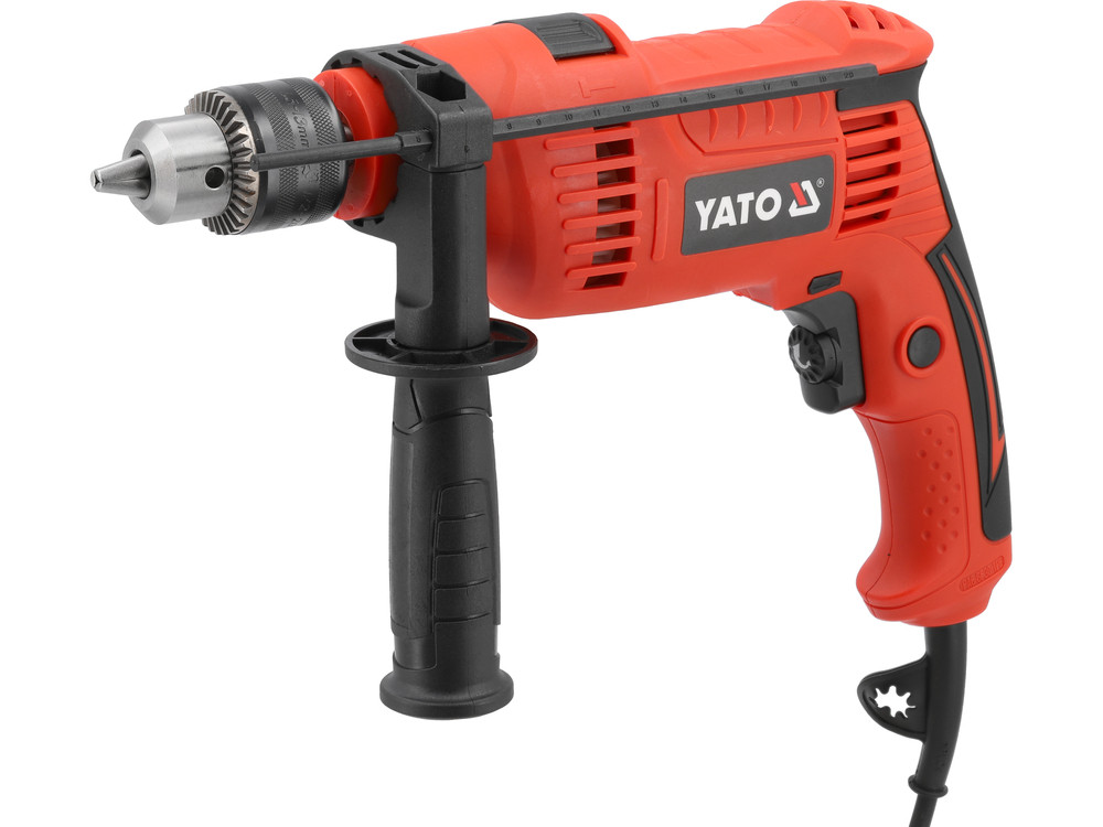 Дриль ударний патрон під ключ для свердел Ø ≤13мм YATO 230 В 650 Вт YT-82038