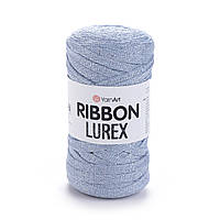 YarnArt RIBBON LUREX (Ріббон Люрекс) №729 світло-блакитний (Пряжа з люрексом, нитки для в'язання)