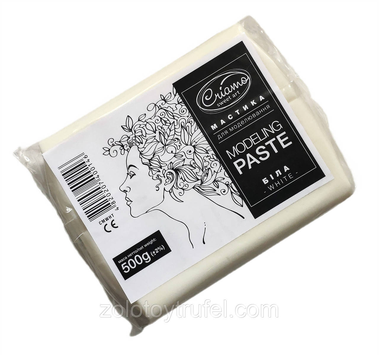 Мастика для моделювання біла 100 г, Criamo, фото 1