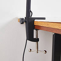 Настільна LED-лампа M-006 світлодіодна гнучка затискна з поворотним кронштейном Black, фото 4