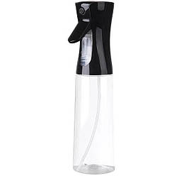Пляшка пластикова 200 мл з розпилювачем для оливкової олії, соєвого соусу, вина, оцту - Black