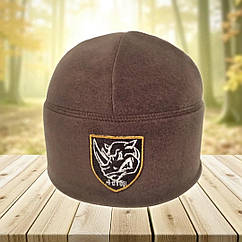 Шапка фліс 4 ОТБ (окрема танкова бригада) Хакі