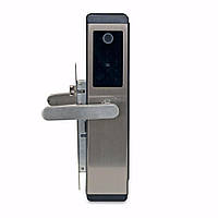 Замок біометричний автономний Trinix TRL-5304BTF Silver з Bluetooth, зчитувачем відбитків пальців і карт Mifare